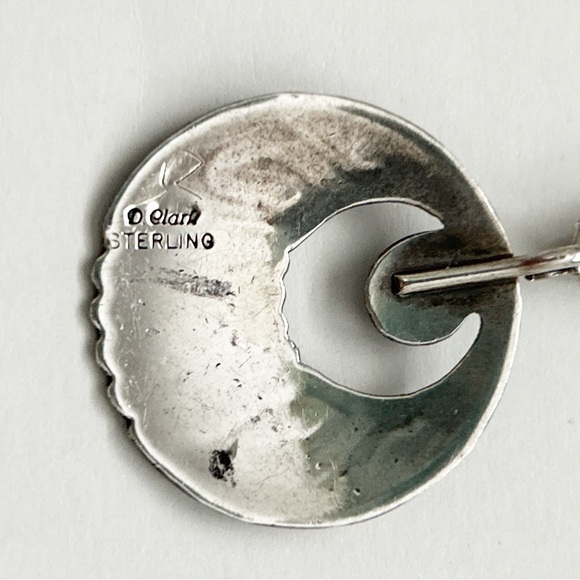 Amazing Vintage Danny Clark Navajo Turquoise Sterling Silver Overlay Necklace - Picture 14 of 14